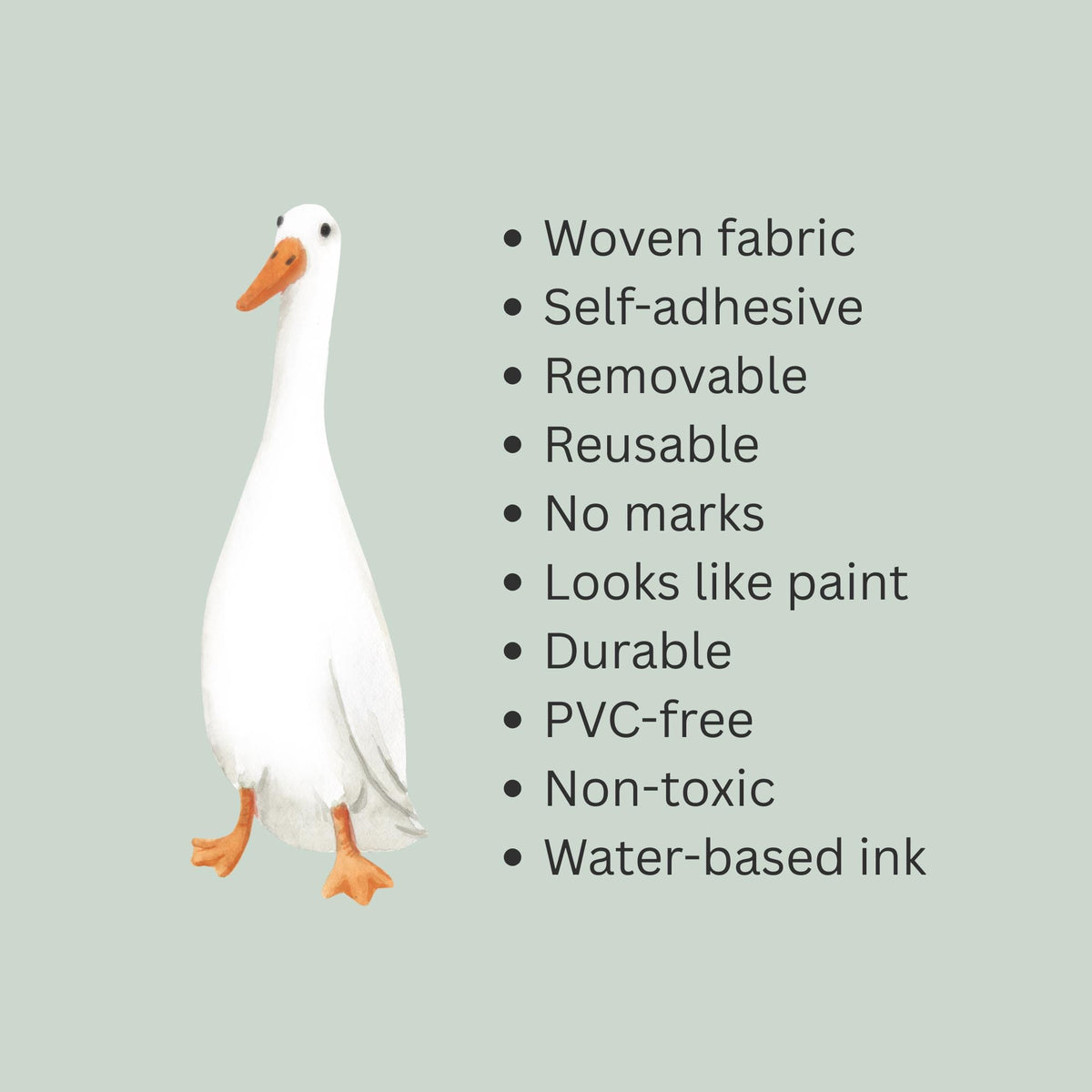 Sweet Goose Fabric Wall Stickers