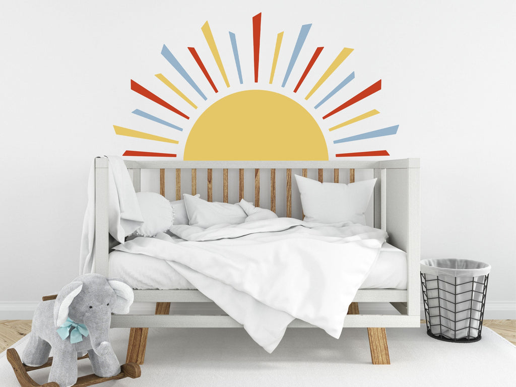 Rising Sun Fabric Wall Decal