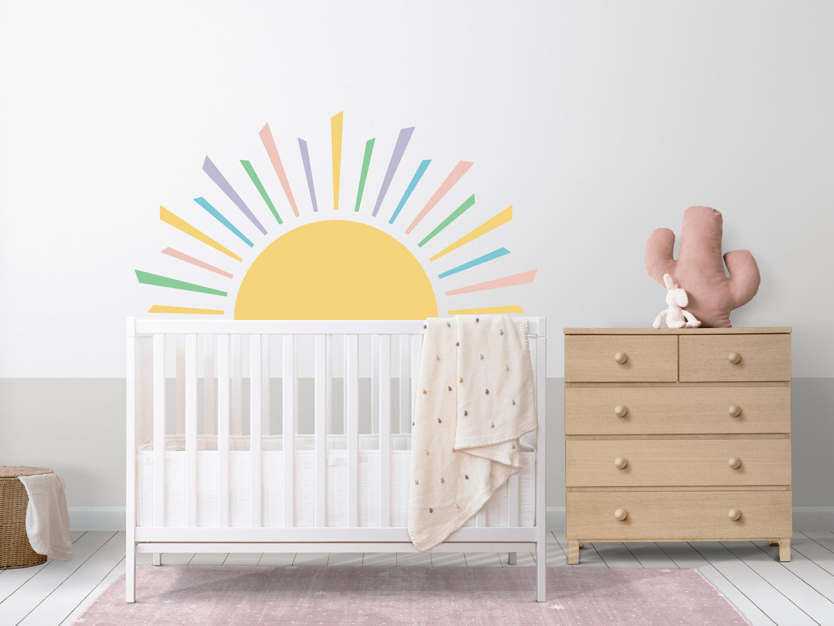 Rising Sun Fabric Wall Decal