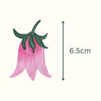Pink Tulip Flower Fabric Wall Stickers