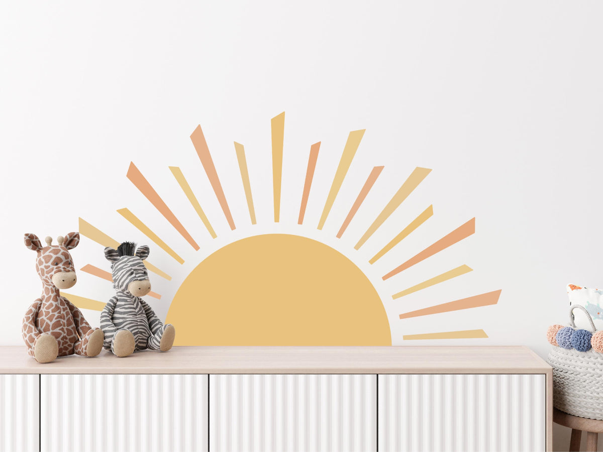 Rising Sun Fabric Wall Decal