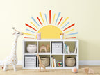 Rising Sun Fabric Wall Decal