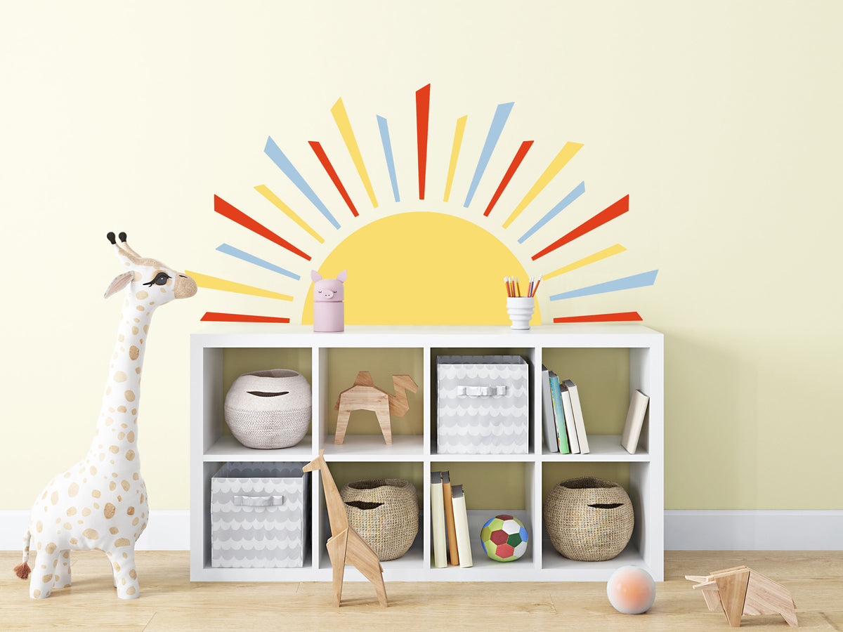 Rising Sun Fabric Wall Decal