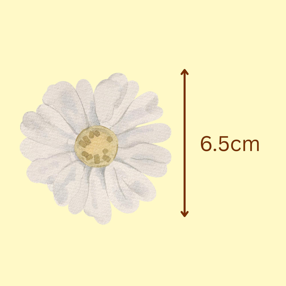 White Daisy Flower Fabric Wall Decals