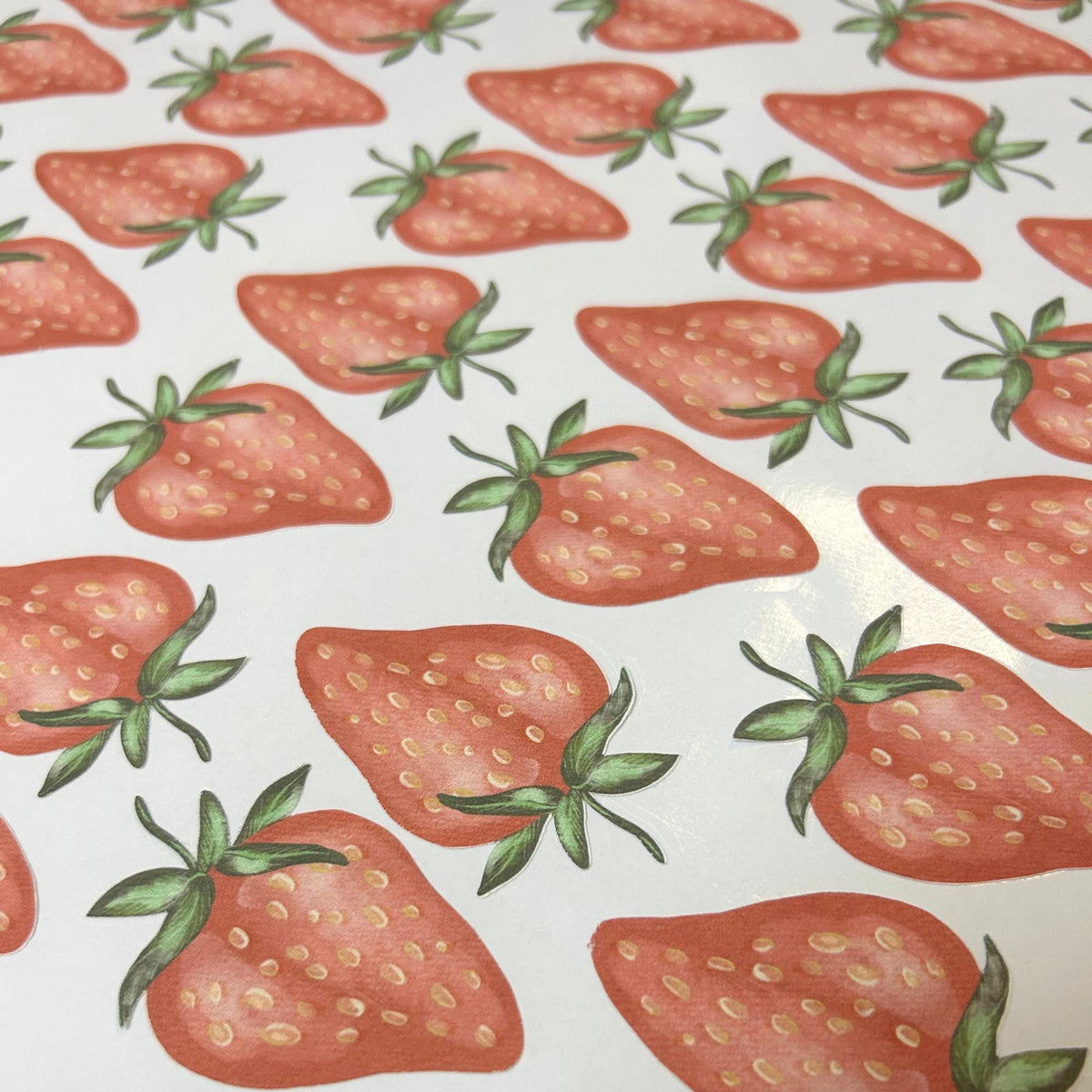 Strawberry Sprinkle Fabric Wall Decals