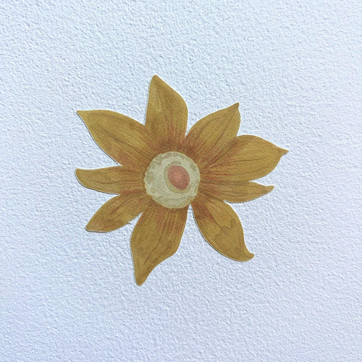 Yellow Sunflower Fabric Wall Decals