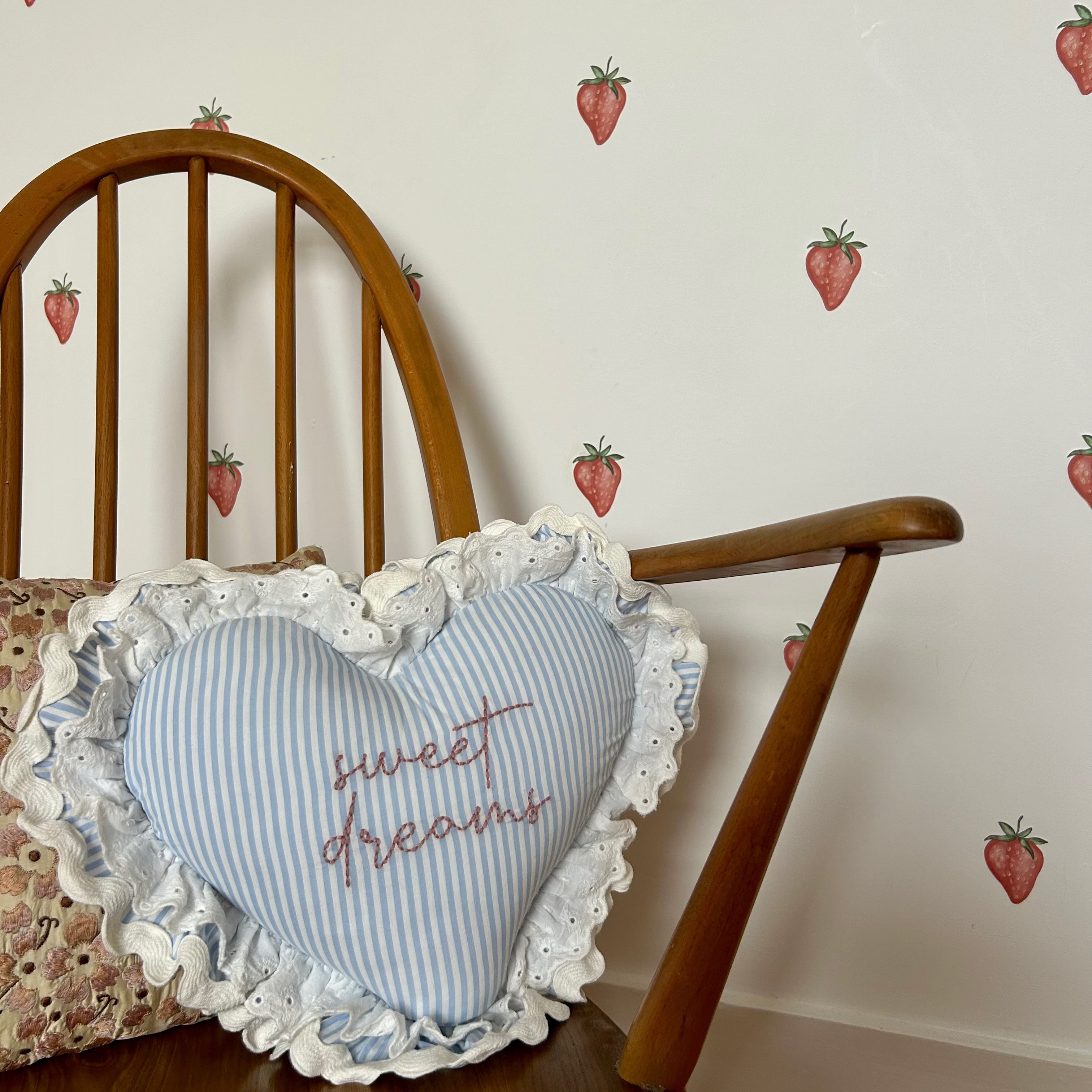 Strawberry Sprinkle Fabric Wall Decals